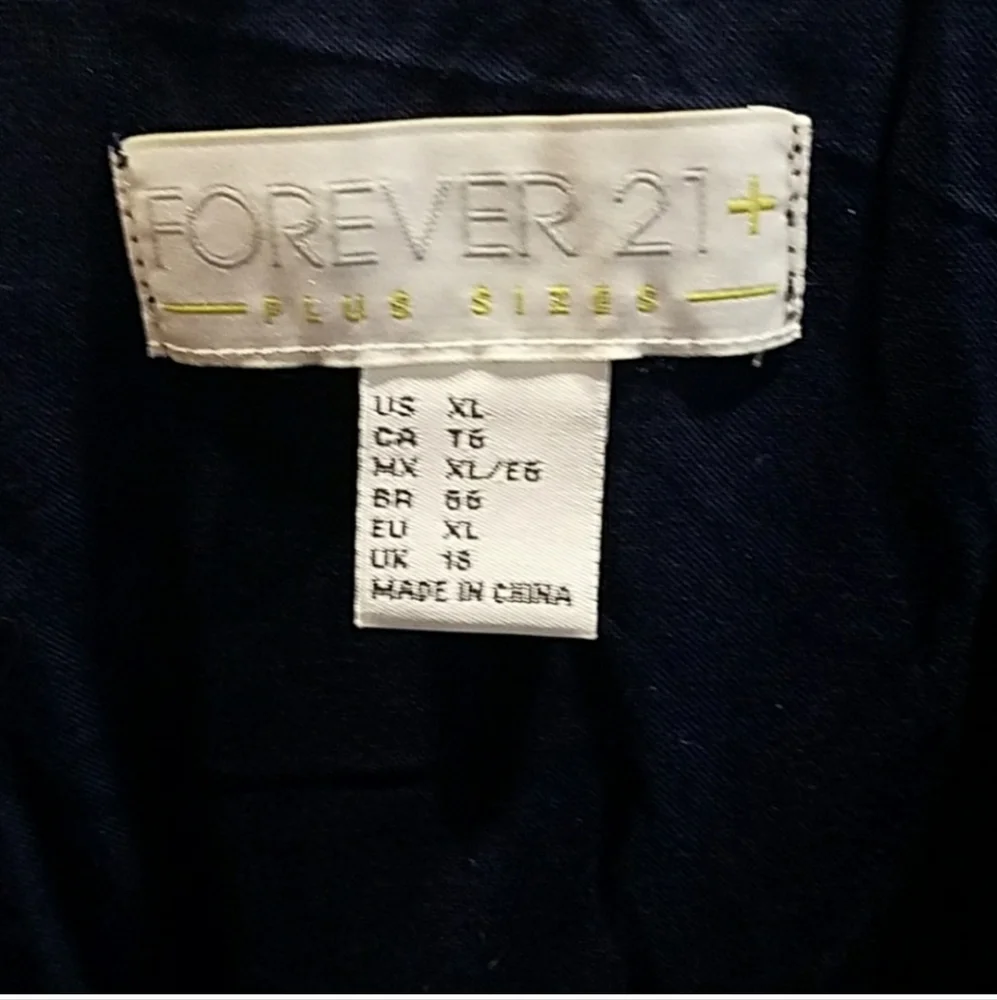 Navy Blue Womens Dress with Embroidered Detail - Picture 3 of 3